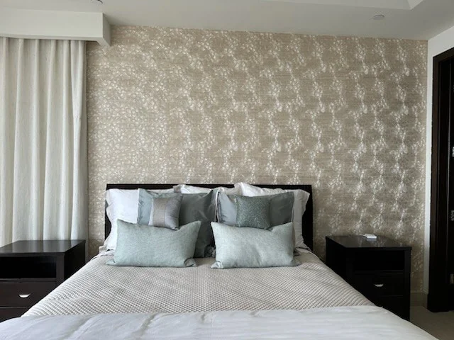 Classic wallpaper pattern installation
